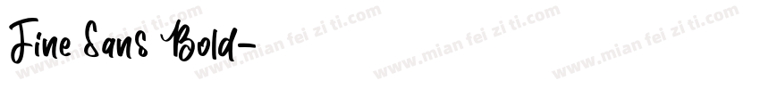 Fine Sans Bold字体转换